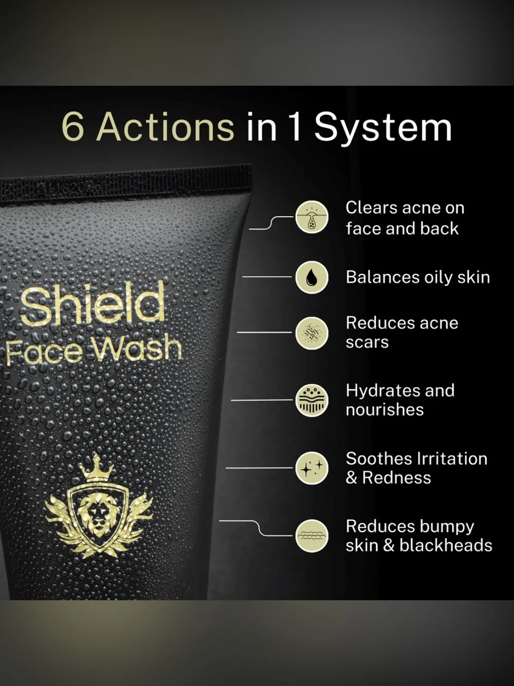 Shield lightning discomfort